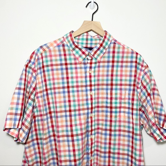 Daniel Cremieux Plaid Short Sleeve Button Down - Picture 3 of 11